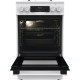 Gorenje Cooker combined, 70L, 50x60cm, display, IconLed, cast-iron, white (GK5C43WF)