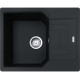 Franke Kitchen sink Urban, fragranite, rectang., with drainboard, 620х500х220mm, bowl - 1, built-in, UBG 611-62, onyx (114.0701.807)