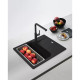 Franke Kitchen sink Urban, fragranite, rectang., with drainboard, 620х500х220mm, bowl - 1, built-in, UBG 611-62, onyx (114.0701.807)
