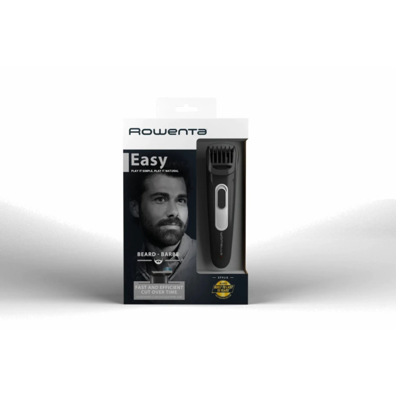 Rowenta Триммер Stylis для бороды и усов, сеть+акум., насадок-1, сталь, черныйTN2801F4