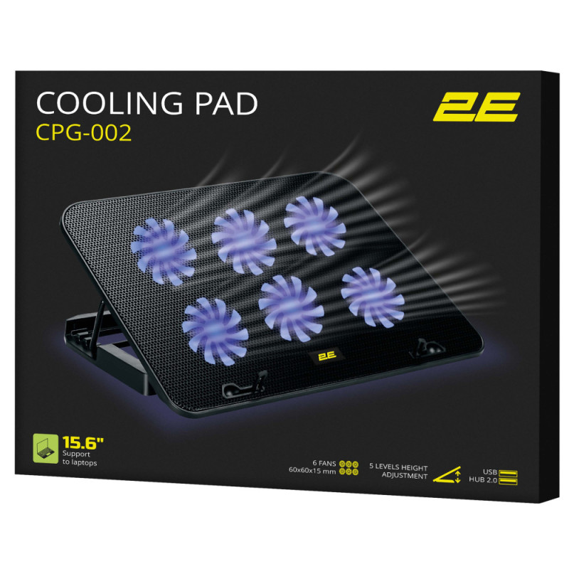 2E Gaming Cooling Pad CPG-002 15.6` Black (2E-CPG-002)