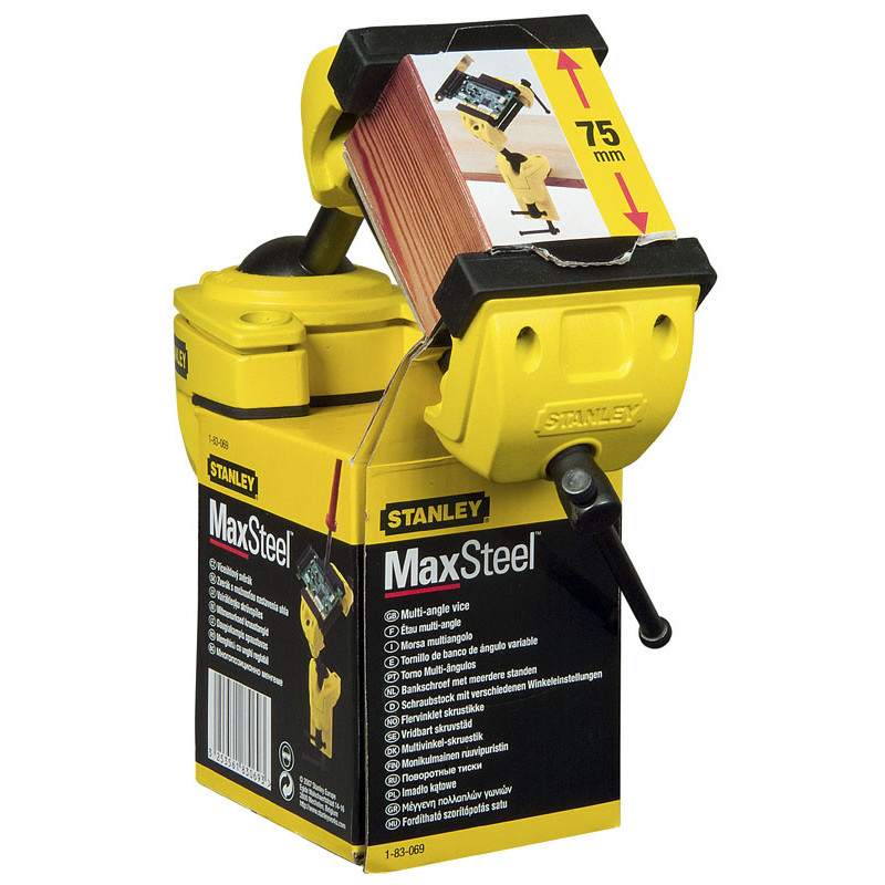 Stanley Vice MaxSteel, angle swivel, 40x75mm, 1.6kg (1-83-069)
