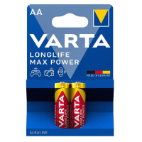 VARTA Батарейка LONGLIFE MAX POWER щелочная AA блистер, 2 шт. (04706101412)