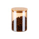 ARDESTO Jar Golden Moon, 540ml, glass, bamboo, round, golden (AR1354BLRG)