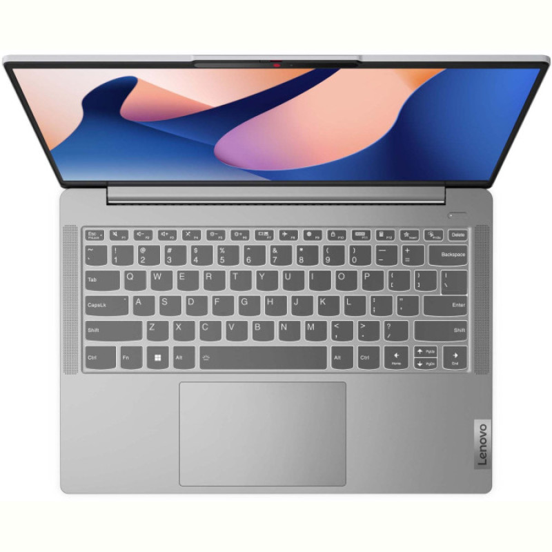 Ноутбук Lenovo IdeaPad Slim 5 14IRL8 (82XD00AQRA); 14" WUXGA (1920x1200) IPS LED матовый , Intel Core i7-13620H (2.4 - 4.9 ГГц) , RAM 16 ГБ (Max 16 ГБ) , SSD 512 ГБ , Intel UHD Graphics , без ОП , Wi-Fi , BT , веб-камера , кардридер , Без ОС , MIL-STD-810H , TPM , металл , 1.46 кг , серый , подсветка клавиатуры