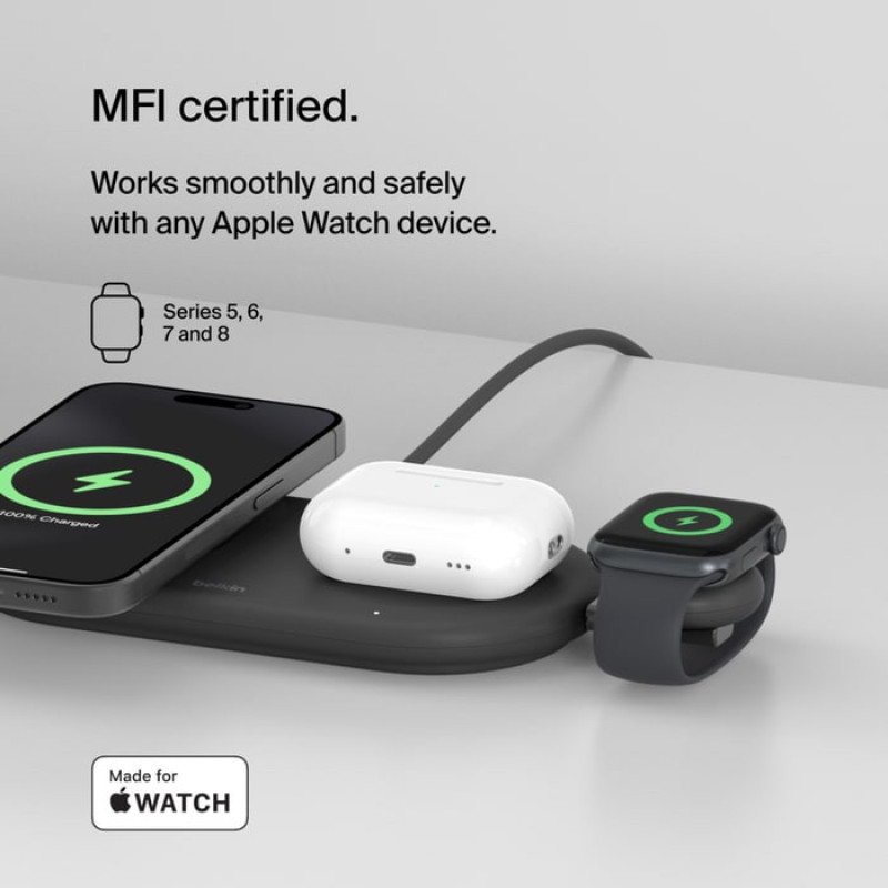 Belkin USB-C Apple Watch Charger (WIZ022GLBK-B1)