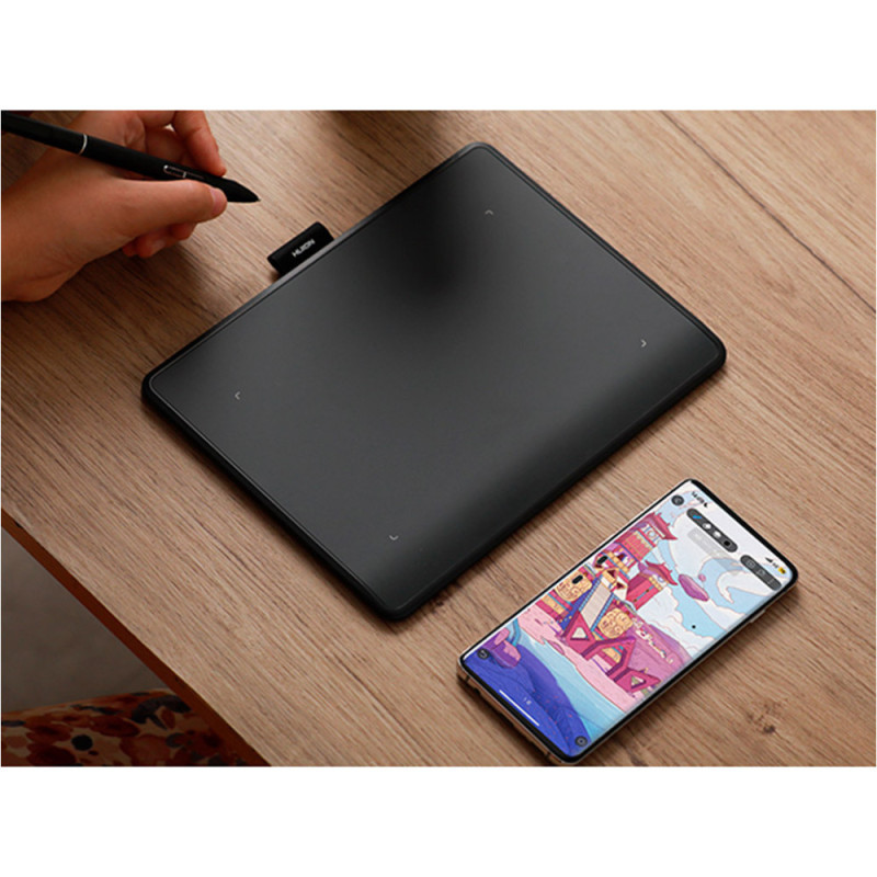 Huion Графический планшет 10.5"x6.25" Inspiroy Frego M, BT, USB-C, черный (L-610)