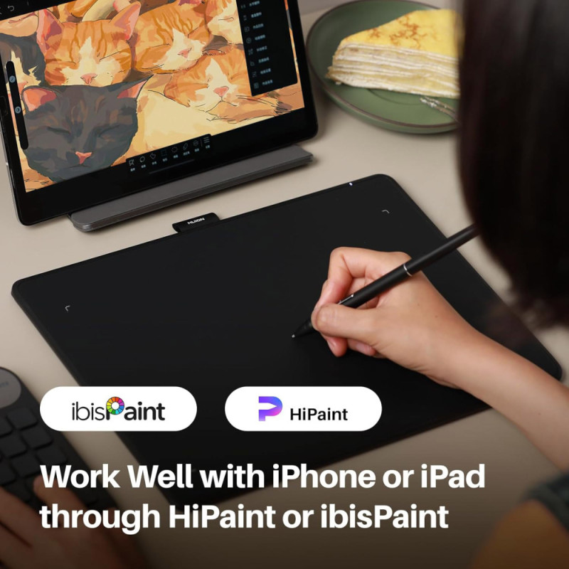 Huion Графический планшет 10.5"x6.25" Inspiroy Frego M, BT, USB-C, черный (L-610)