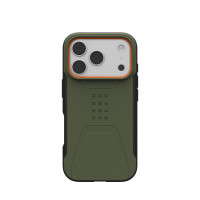 UAG Чохол UAG для iPhone 17 Pro, Civilian MagSafe, Olive/Orange (114545117297)