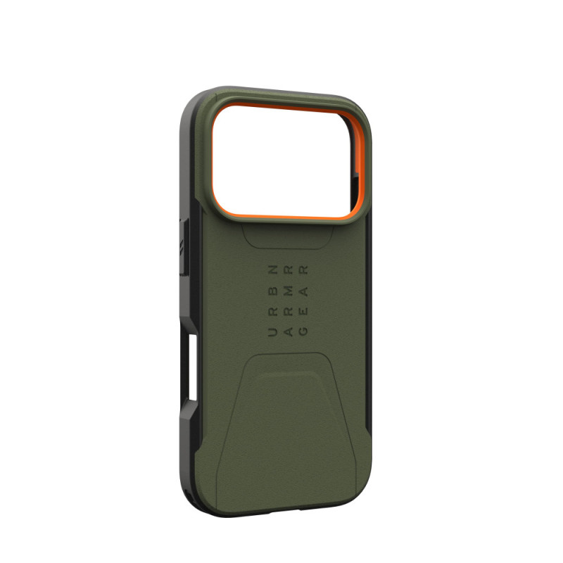 UAG Чохол UAG для iPhone 17 Pro, Civilian MagSafe, Olive/Orange (114545117297)
