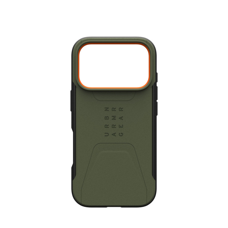 UAG Чохол UAG для iPhone 17 Pro, Civilian MagSafe, Olive/Orange (114545117297)