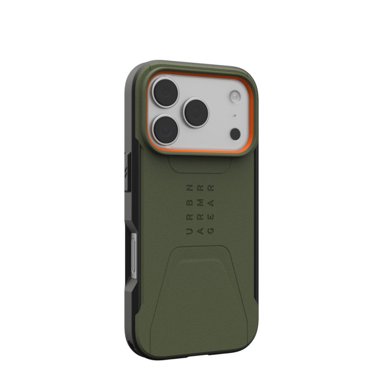 UAG Чохол UAG для iPhone 17 Pro, Civilian MagSafe, Olive/Orange (114545117297)