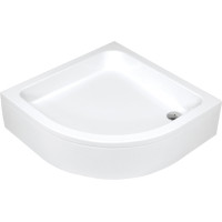 Deante Shower tray Plus II acrylic, half round, 90cm, white (KTU_031B)