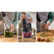 Bosch Blender submersible, 1000Вт, chopper, black (MSM4B670)