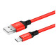 Дата кабель USB 2.0 AM to Micro 5P 1.0m X14 red HOCO (6957531062851)