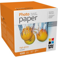 Фотобумага ColorWay 10x15 230г glossy, 1000с (PG23010004R)