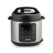 Gorenje pressure cooker, 1000W, bowl-6l, electronic control, aluminum/plastic, black-silver (GMC6SBK)
