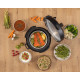 Gorenje pressure cooker, 1000W, bowl-6l, electronic control, aluminum/plastic, black-silver (GMC6SBK)