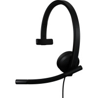 Наушники Logitech H570e Corded for Business Mono Teams USB-C Black (981-001427)