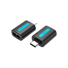 Перехідник OTG USB 2.0 AF to USB-C Vention (CDTB0)
