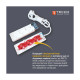 Сетевой удлинитель TECCO 3м 2 поста white (8681277841118)