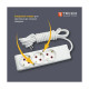 Сетевой удлинитель TECCO 3м 2 поста white (8681277841118)