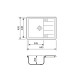 Adamant Kitchen set Anila, artificial stone, rectang., with drainboard, 645х495х200mm, bowl - 1, over-mounted, Avena + mixer and dispenser (182496900306)