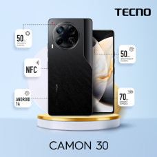 TECNO Smartphone Camon 30 (CL6) 6.78  8/256GB, 2SIM, 5000mAh, Basaltic Dark (4894947020469)