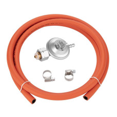 Hexagon Ragasco Gas cylinder connection kit with Shell and KLF valve (1pc reducer, 2m hose, 2pc clamp) (694743654783)