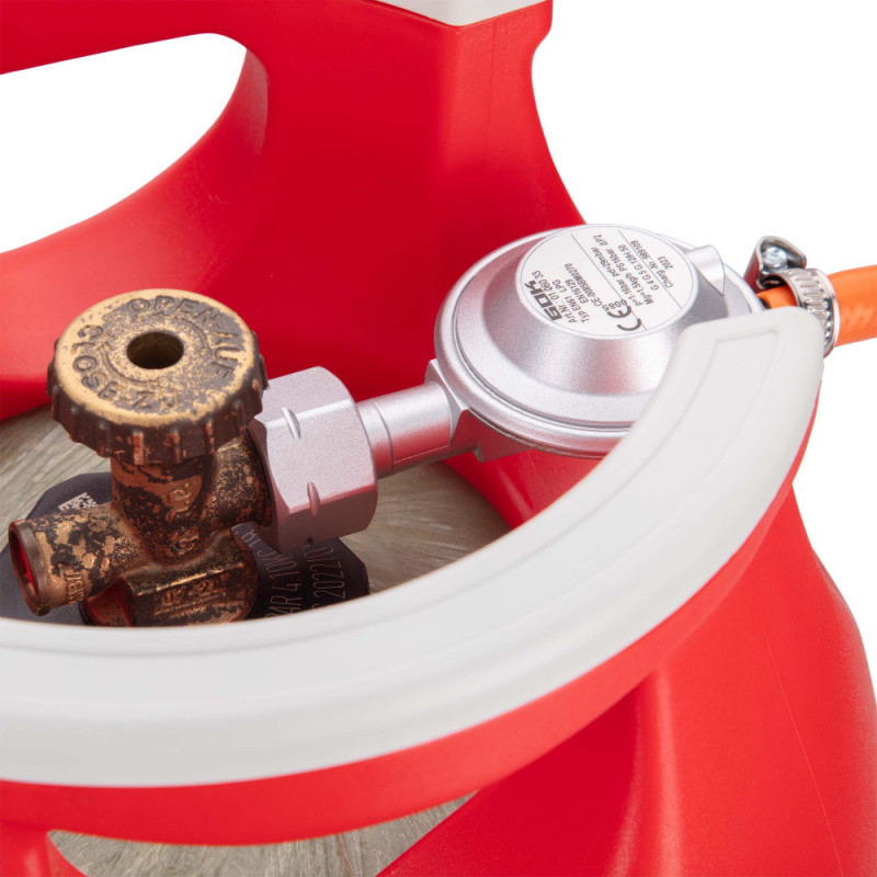 Hexagon Ragasco Gas cylinder connection kit with Shell and KLF valve (1pc reducer, 2m hose, 2pc clamp) (694743654783)