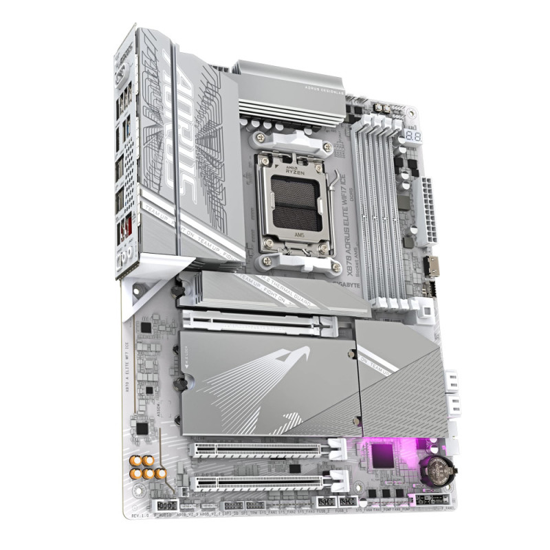 Gigabyte Motherboard X870 A ELITE WF7 ICE sAM5 X870 4xDDR5 M.2 HDMI ATX (X870_A_ELITE_WF7_ICE)