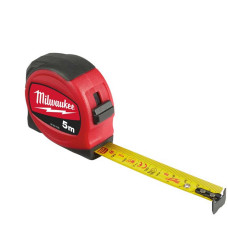 Milwaukee tape measure, 5mx19mm, with reel lock, ABS plastic (48227705)