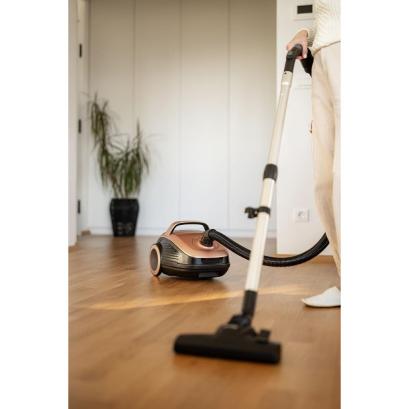 Gorenje Пилосос Gorenje мішковий, 850Вт, конт пил -3л, HEPA, телескоп трубка, бронзовий (VCE22G6HCO)