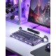 GravaStar Magnetic keyboard Mercury V75 Pro 80keys, GravaStar x Gateron Jade Gaming, USB-A, 8k, RGB, Iron Purple (GSV75PRO_PL)