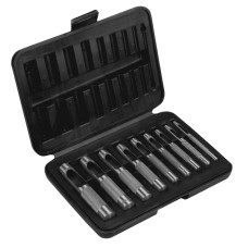 Topex Round hole puncher, cross maker, set of 9 pcs, 3-12mm, 195mm, case (03A490)