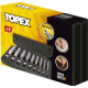 Topex Round hole puncher, cross maker, set of 9 pcs, 3-12mm, 195mm, case (03A490)