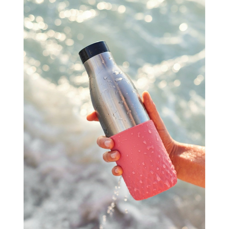 Tefal Thermal bottle Bludrop, 500ml, diam70, t cold 24h, hot 12h, stainless steel+plastic, pink (N3110810)
