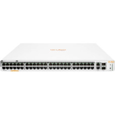 HPE Aruba Switch Instant On 1960 48xGE, 40p Class4 8p Class6 PoE 600W, 2хSFP+10GE, 2х10GBASE-T ports, LT Warranty (JL809A)