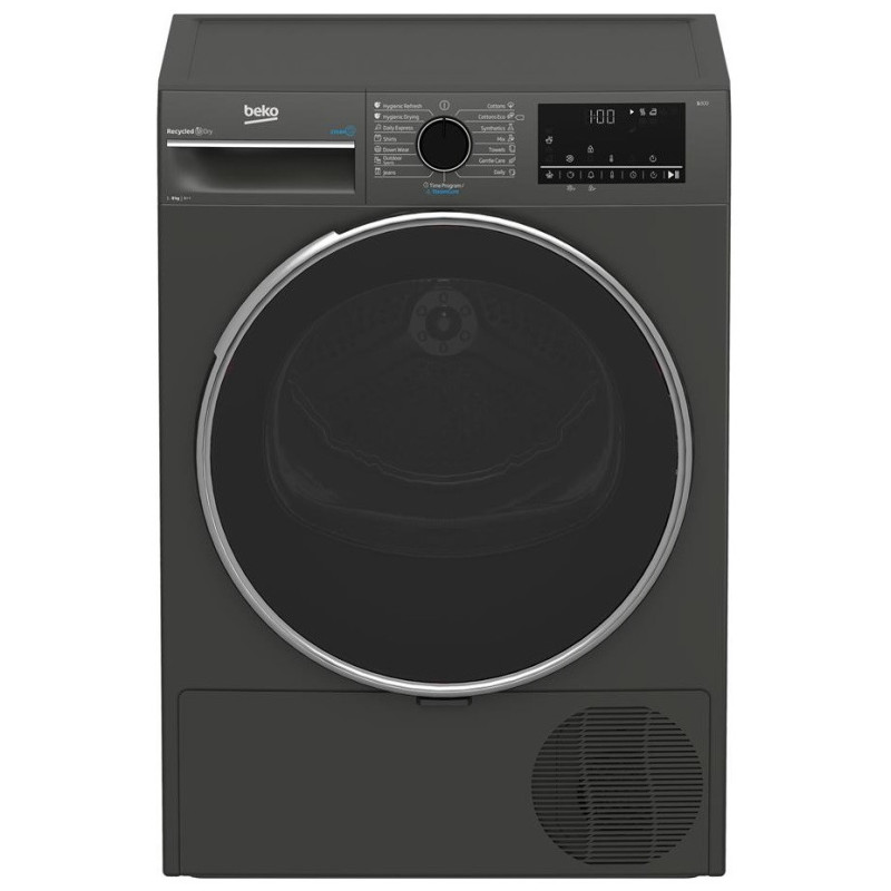 Beko Dryer heat pump, 8kg, A++, 60cm, display, grey (B3T68239MG)