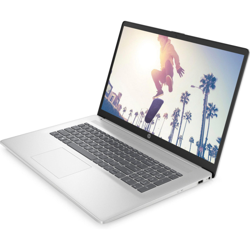 HP Ноутбук 17-cn4024ua 17.3" FHD IPS AG, Intel 5-120U, 16GB, F1024GB, UMA, DOS, сріблястий (B23D8EA)