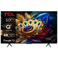 TCL Телевізор 50" QLED 4K 60Hz Smart Google TV Black (50C69B)
