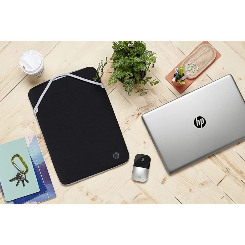 HP Чехол 14 Reversible Protective Blk/Slv Sleeve (2F2J1AA)