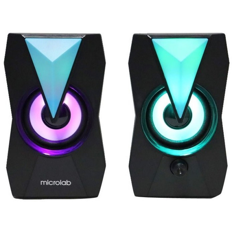 Microlab Multimedia speaker B-22 2.0, USB, mini-jack, black