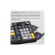 Клавиатура Ajazz AK980 V2 Maillard Switch Wireless/Bluetooth/USB UA Black/Grey/Yellow (AK980-V2-M-BGY)