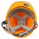 Tolsen protective helmet, plastic polypropylene PP, adjustment buckle, headphones, yellow (45188)