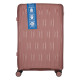 2E Набор чемоданов 2E, M7979, полипропилен, (L+M+S), молния anti theft, 4 колеса, кодовий замок, розово-золотой (2E-PP-M7979-SET3-RG)