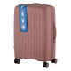 2E Набор чемоданов 2E, M7979, полипропилен, (L+M+S), молния anti theft, 4 колеса, кодовий замок, розово-золотой (2E-PP-M7979-SET3-RG)