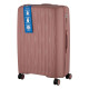 2E Набор чемоданов 2E, M7979, полипропилен, (L+M+S), молния anti theft, 4 колеса, кодовий замок, розово-золотой (2E-PP-M7979-SET3-RG)