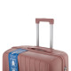 2E Набор чемоданов 2E, M7979, полипропилен, (L+M+S), молния anti theft, 4 колеса, кодовий замок, розово-золотой (2E-PP-M7979-SET3-RG)