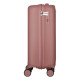 2E Набор чемоданов 2E, M7979, полипропилен, (L+M+S), молния anti theft, 4 колеса, кодовий замок, розово-золотой (2E-PP-M7979-SET3-RG)
